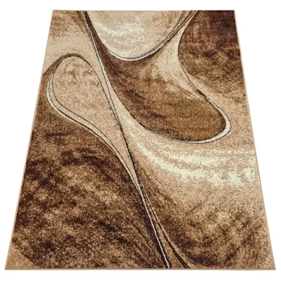 Dywan nowoczesny PP 013 beige beżowy abstrakcyjny do salonu