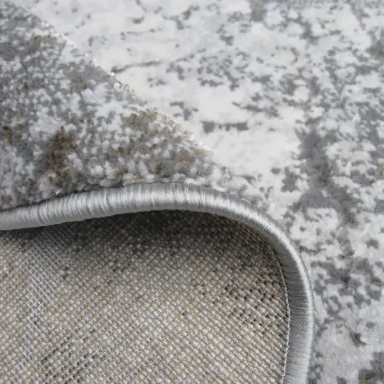 Dywan okrągły Luna 4695B 24 cream/dark grey szary do salonu