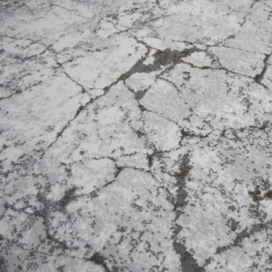 Dywan okrągły Luna 4695B 24 cream/dark grey szary marmur