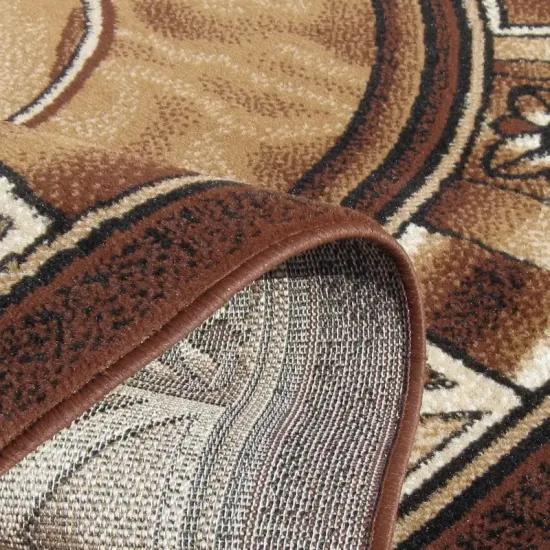 Dywan nowoczesny Welen Opal stare złoto owalny