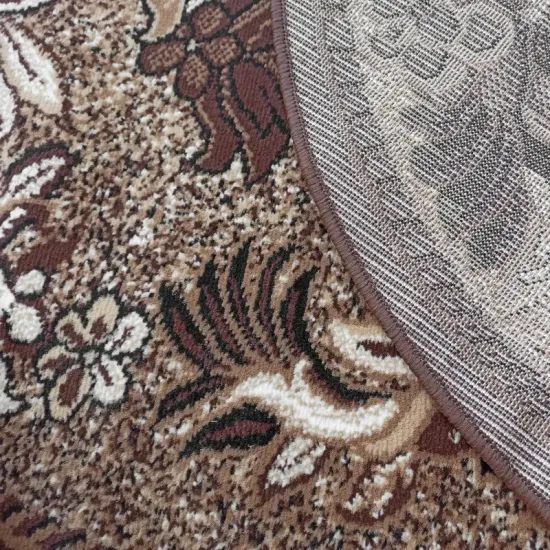 Dywan Venezia nowoczesny kratka kwiaty owalny tani