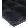 Dywan typu shaggy Rabbit Bubble czarny miękki włos pluszowy
