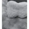 Dywan pluszowy typu shaggy Rabbit Bubble szary trójwymiarowy