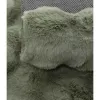 Dywan pluszowy typu shaggy Rabbit Bubble zielony trójwymiarowy