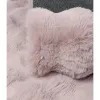 Dywan pluszowy typu shaggy Rabbit Merlin 3D różowy pudrowy trójwymiarowy