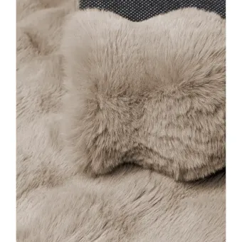 Dywan pluszowy typu shaggy Rabbit Bubble beżowy trójwymiarowy