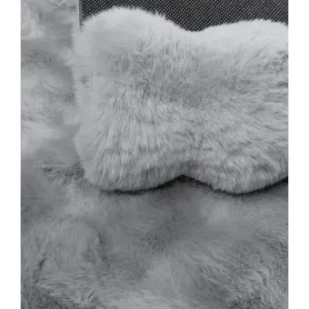 Dywan pluszowy typu shaggy Rabbit Bubble szary trójwymiarowy