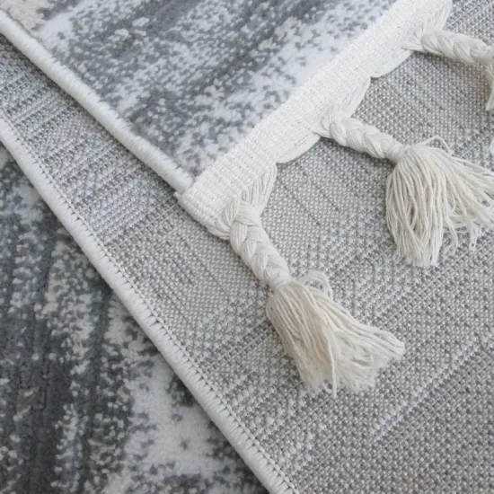 Dywan typu shaggy Ankona 7685a papatya bone z frędzlami