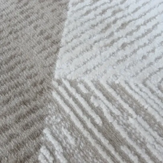 Dywan typu shaggy Ankona 9588A brown beige beżowy brązowy 3d