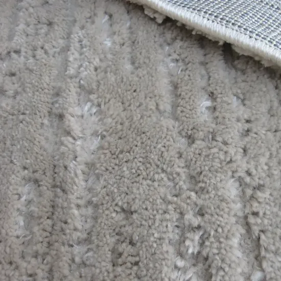 Dywan typu shaggy boho Siena 8425A beige beżowy trójwymiarowy