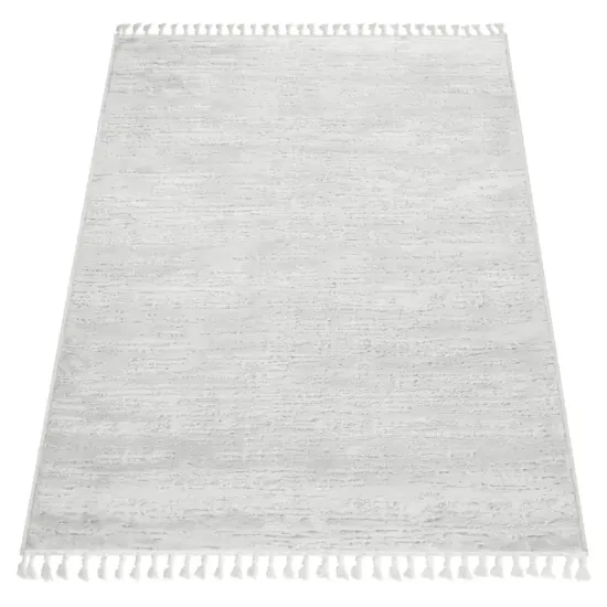 Dywan typu shaggy boho Siena 8425A bone papatya trójwymiarowy