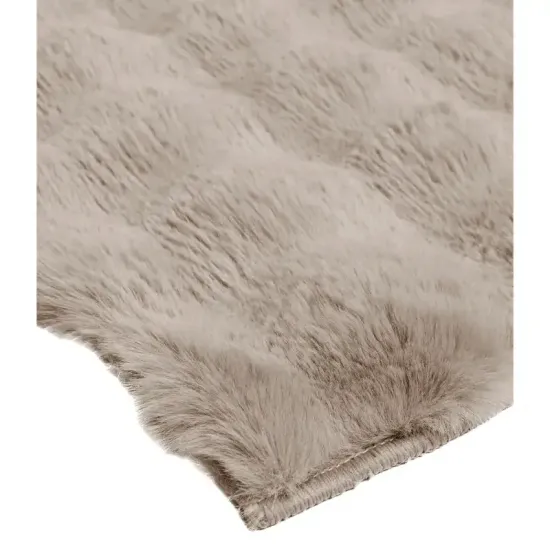 Dywan typu shaggy Rabbit Bubble beżowy miękki włos pluszowy