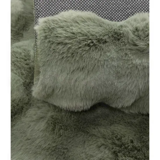 Dywan pluszowy typu shaggy Rabbit Bubble zielony trójwymiarowy