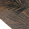 Dywan sznurkowy antypoślizgowy Eqos 0005 brown brązowy w palmy płaski
