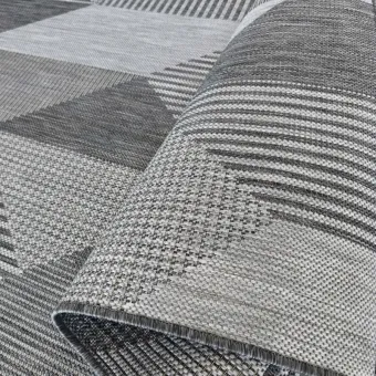 Dywan sznurkowy dwustronny Zara 16 szary do kuchni