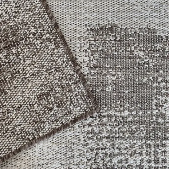 Dywan sznurkowy dwustronny Zara 10 brązowy tkany na płasko