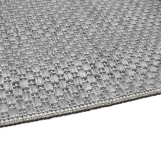 Dywan sznurkowy Flat 48663/320 szary srebrny bez włosia
