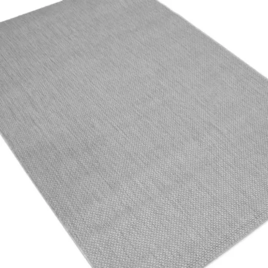 Dywan sznurkowy Flat 48663/320 szary srebrny bez wzoru