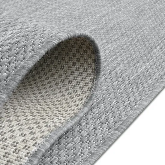 Dywan sznurkowy Flat 48663/320 szary srebrny gładki jednolity