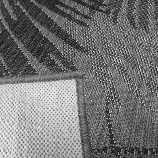 Dywan sznurkowy EQOS 0005 grey szary podgumowany w palmy