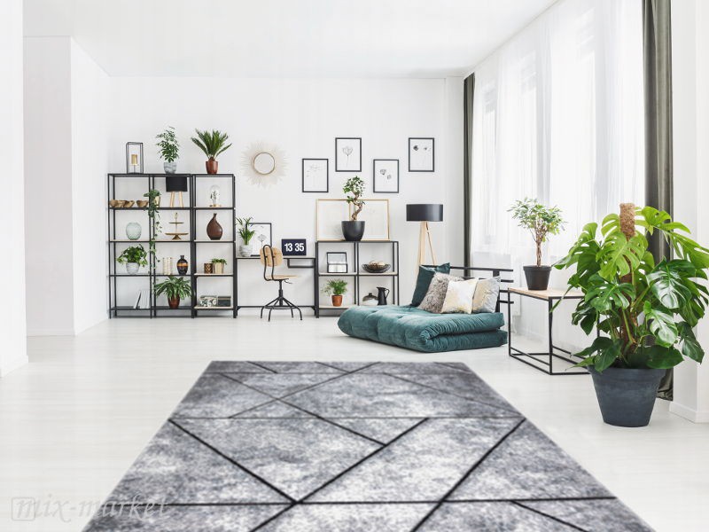 Dywan nowoczesny Cozy Wall szaro niebieski