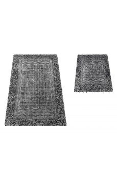 Komplet dywaników łazienkowych 2 części B01N szary