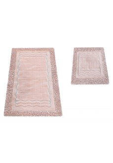 Komplet dywaników łazienkowych 2 części B01N różowy