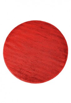 Dywan jednobarwny 011 czerwony okrągły
