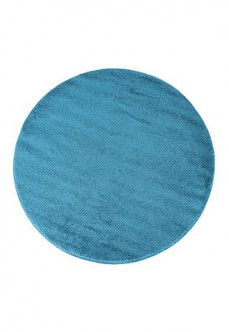Dywan jednobarwny 011 niebieski okrągły