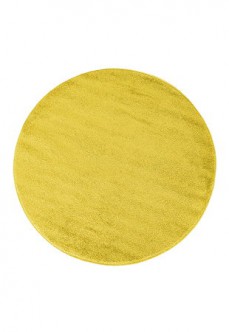 Dywan jednobarwny 011 żółty okrągły