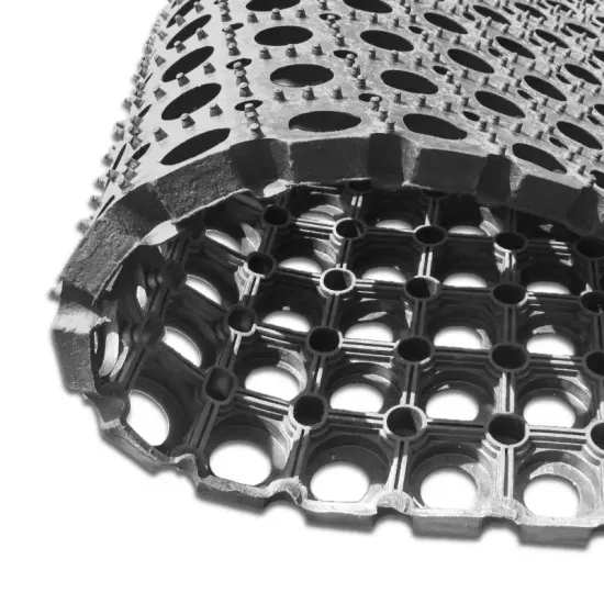 Wycieraczka ażurowa plaster miodu czarna gumowa zewnętrzna 22mm