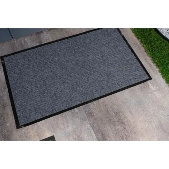 Wycieraczka wejściowa mata prążkowana szara do butów