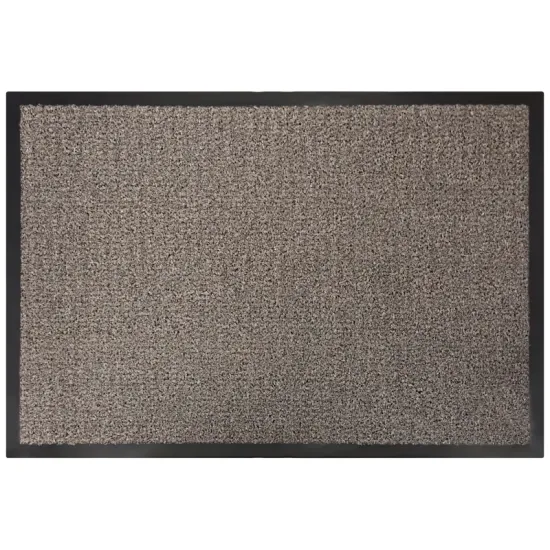 Wycieraczka podgumowana mata wejściowa pod drzwi szaro-brązowa