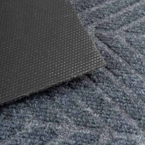 Wycieraczka wejściowa szara w prążki Tire jodełka tekstylna