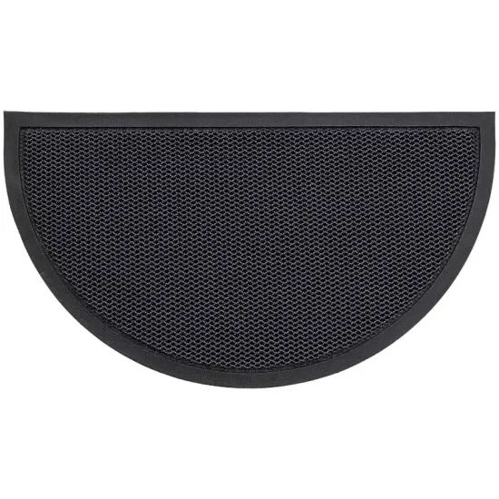 Wycieraczka wejściowa 3D pod drzwi zewnętzna antypoślizgowa półokrągła