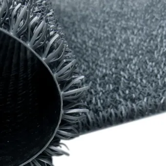 Wycieraczka zewnętrzna igłowa jeżyk na metry Astroturf ciemny szary trawka