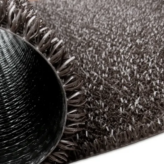 Wycieraczka zewnętrzna igłowa jeżyk na metry Astroturf ciemny brąz trawka