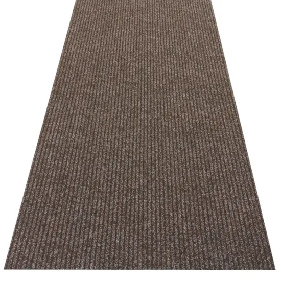 Wycieraczka podgumowana prążek na metry bieżące Sheffield brązowa