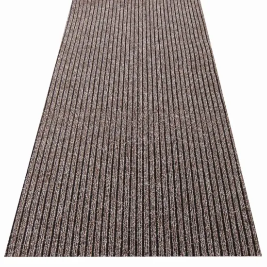 Wycieraczka na wymiar podgumowana Capri brązowa wejściowa